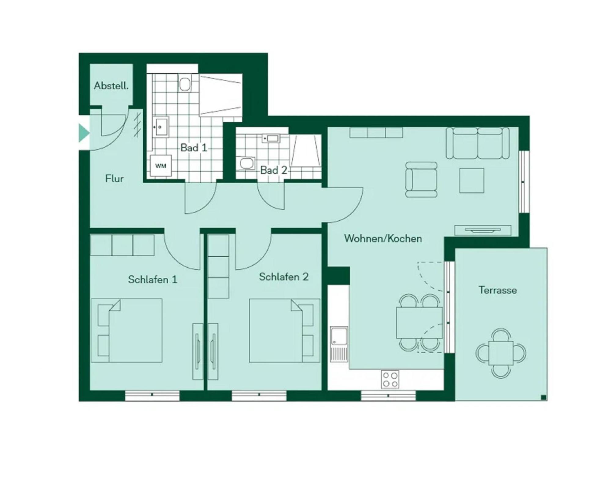 Terrassenwohnung "Haffgefluester" - Haffresidenz Garz  外观 照片